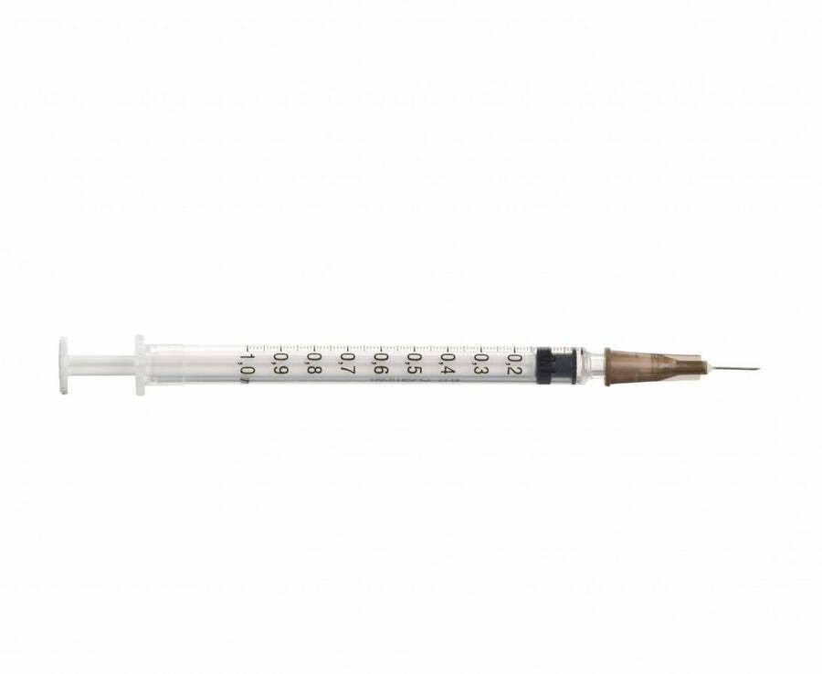 1ml + 26g 3/8 tum BD Plastipak Luer Slip spruta och nål